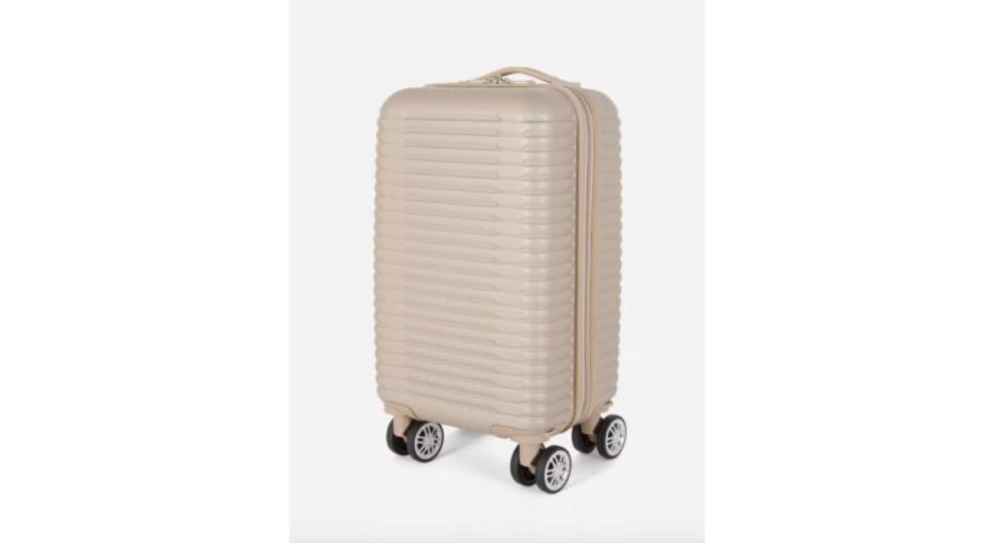 Removable wheel carry-on suitcase