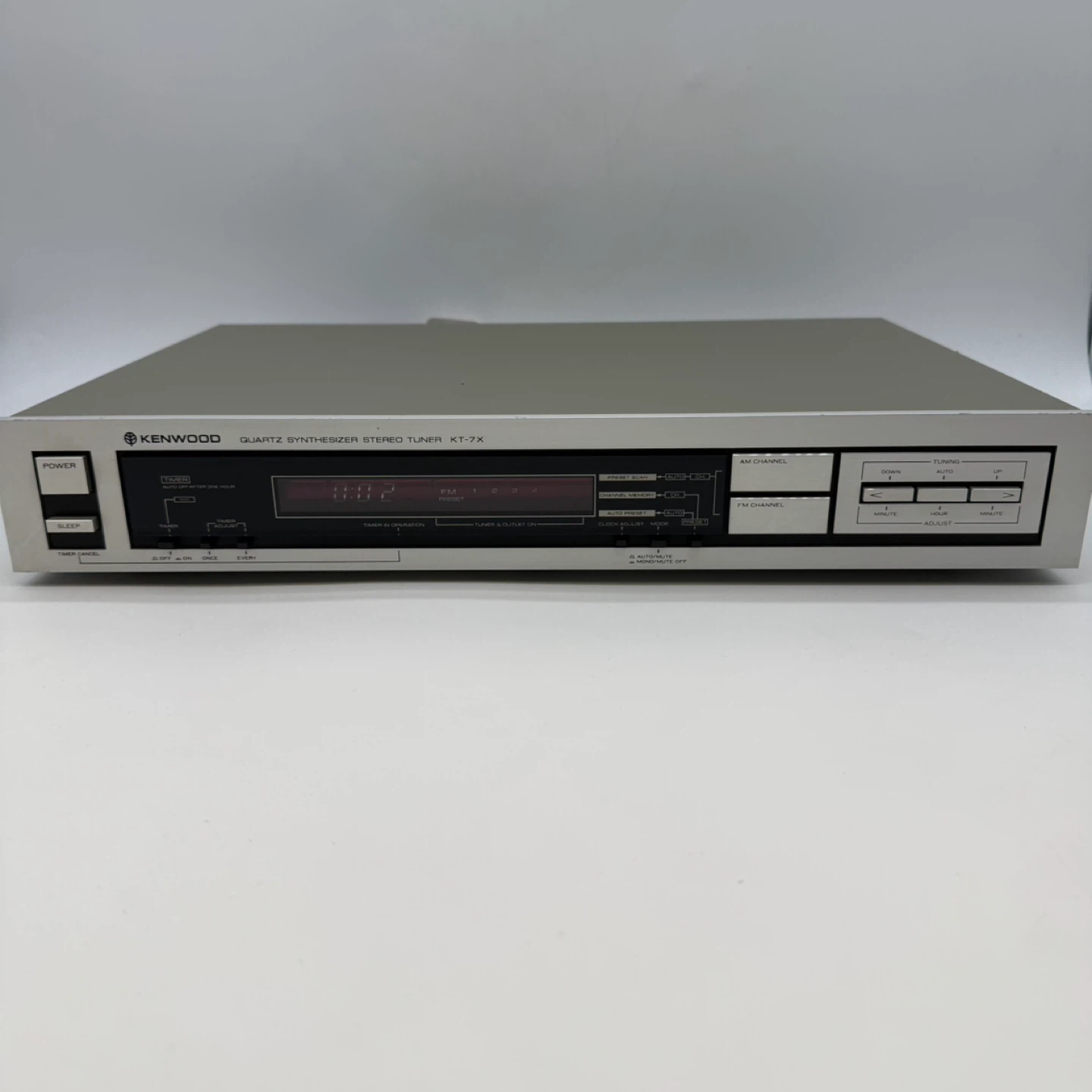 Rare-Kenwood  KT-7X Quartz Synthessizer Stereo Tuner W Attached