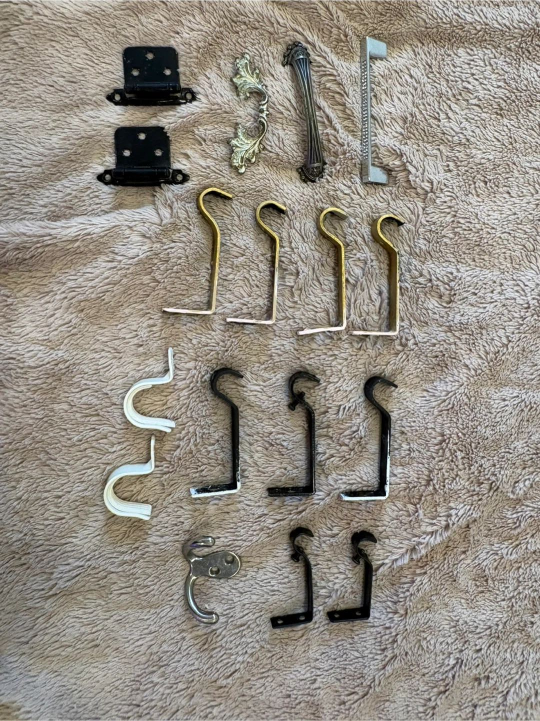 Assorted Cabinet Hardware and Hooks