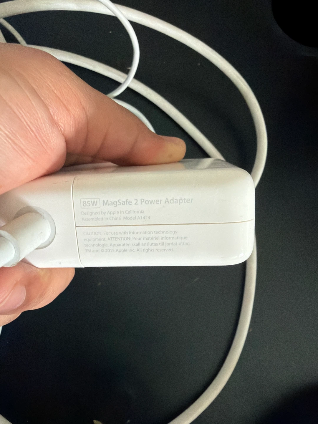 Apple 85W MagSafe 2 Power Adapter A1424 - photo 3