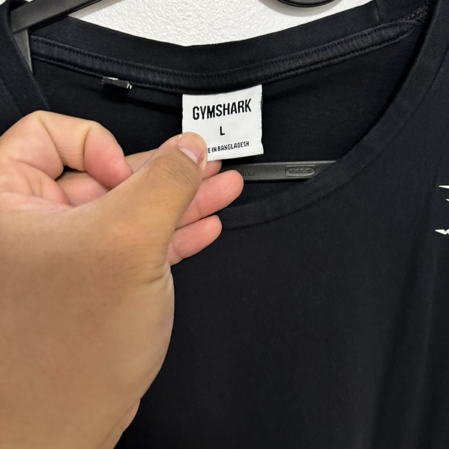 Gymshark Long Sleeve T-Shirt Black Size L - photo 2