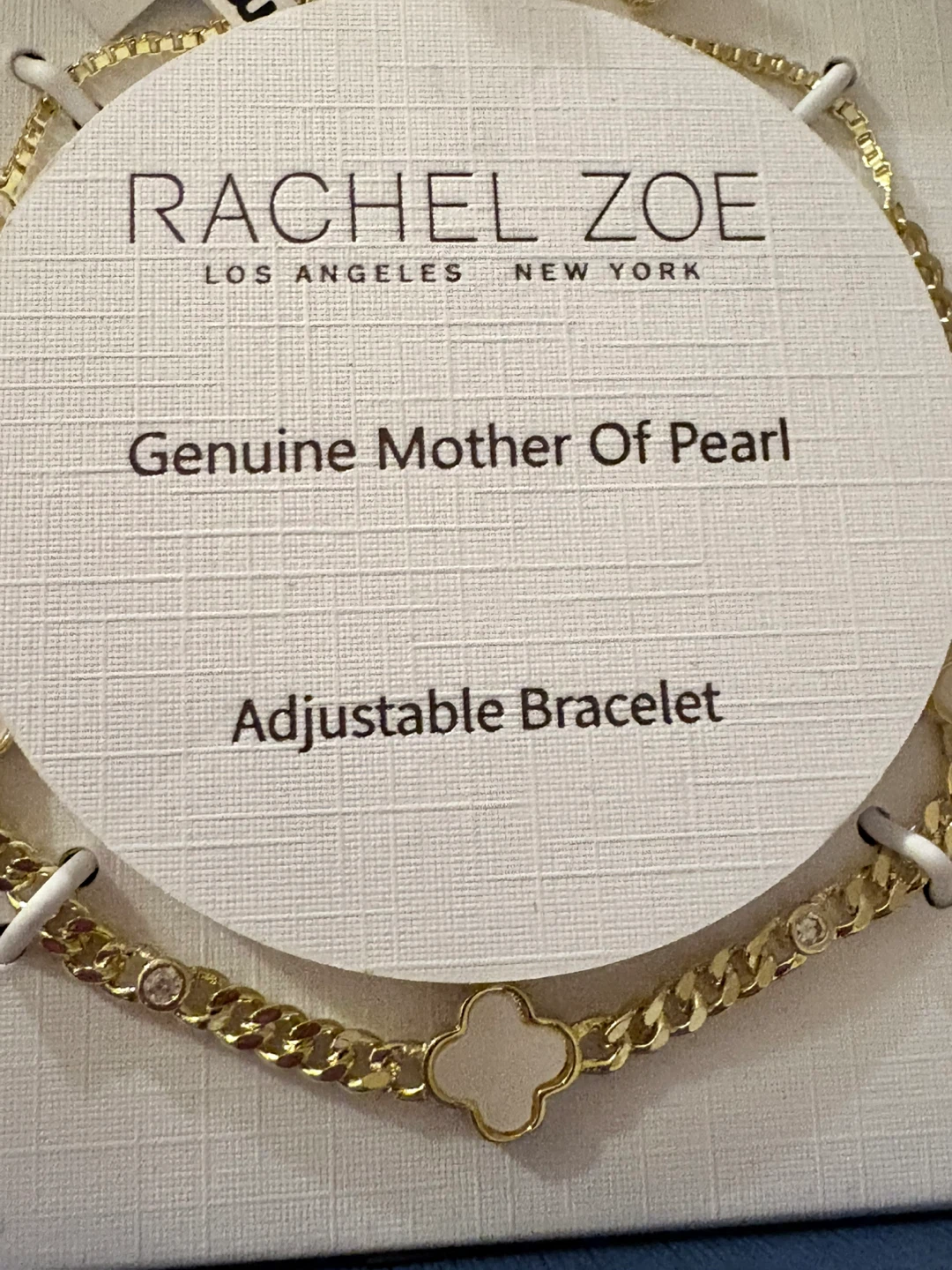 Rachel Zoe Genuine Mother of Pearl Adjustable Bracelet - photo 2
