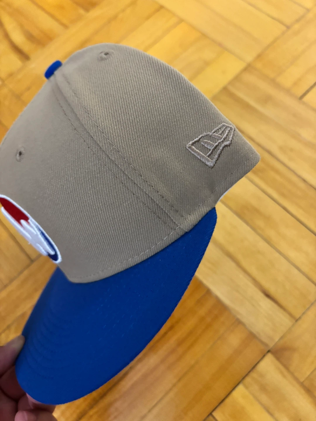 New Era 59FIFTY Fitted Hat - Tan/Blue Size 7 3/4 - photo 3