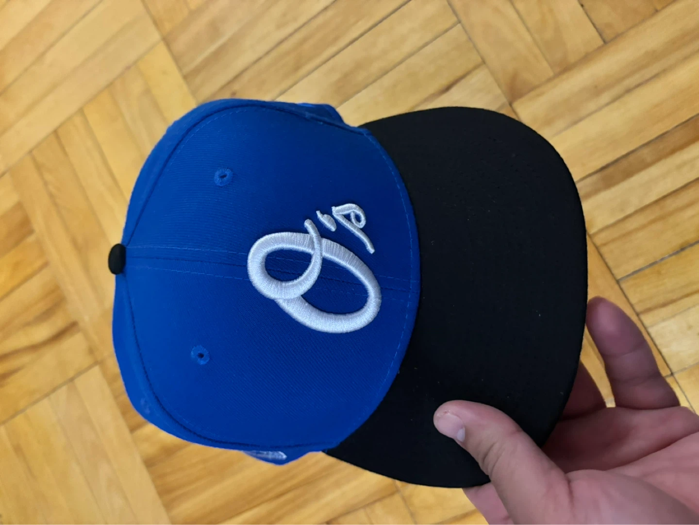 New Era 59FIFTY Fitted Hat Royal Blue Black - Size 7 3/4