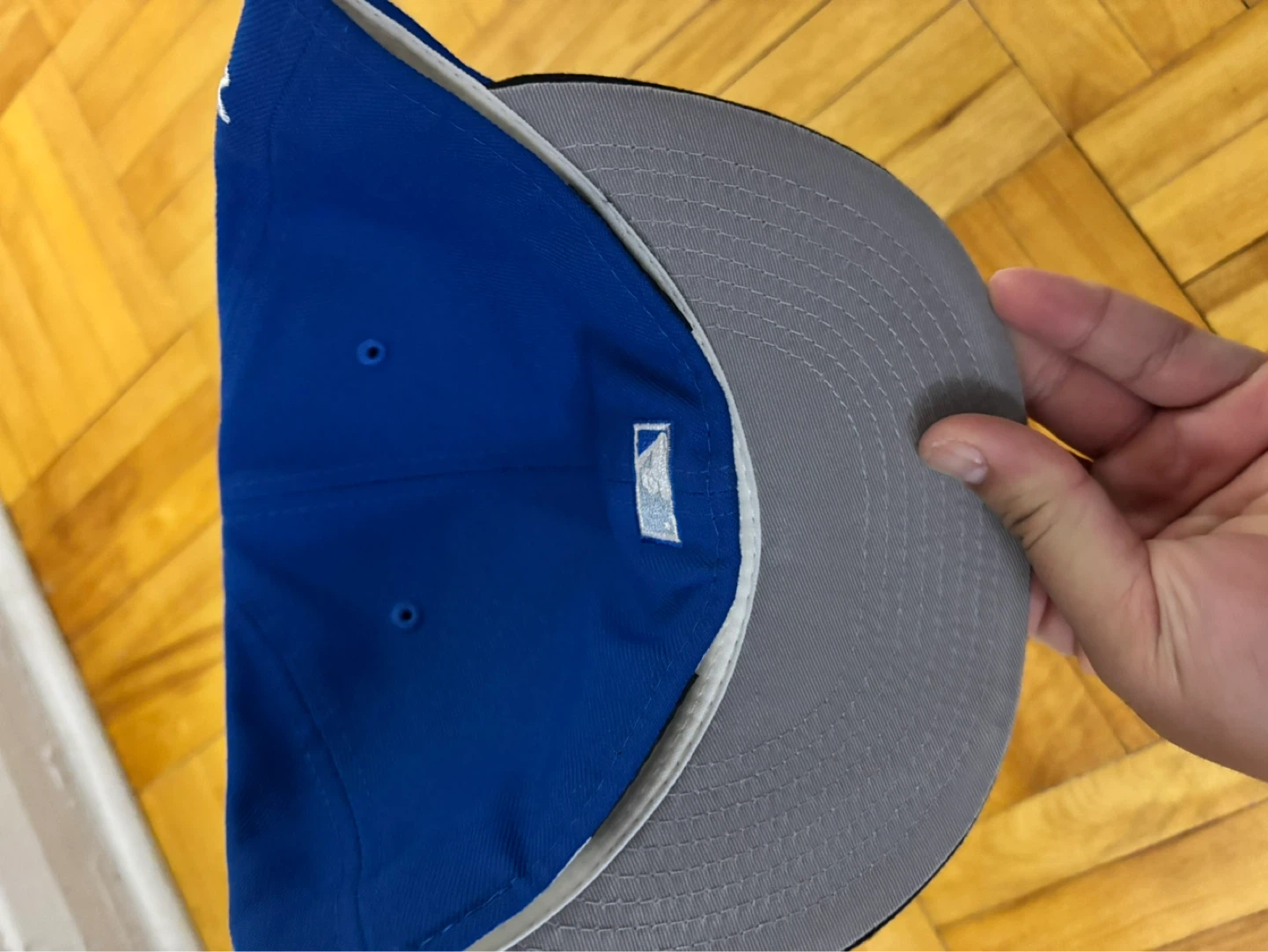 New Era 59FIFTY Fitted Hat Royal Blue Black - Size 7 3/4 - photo 4