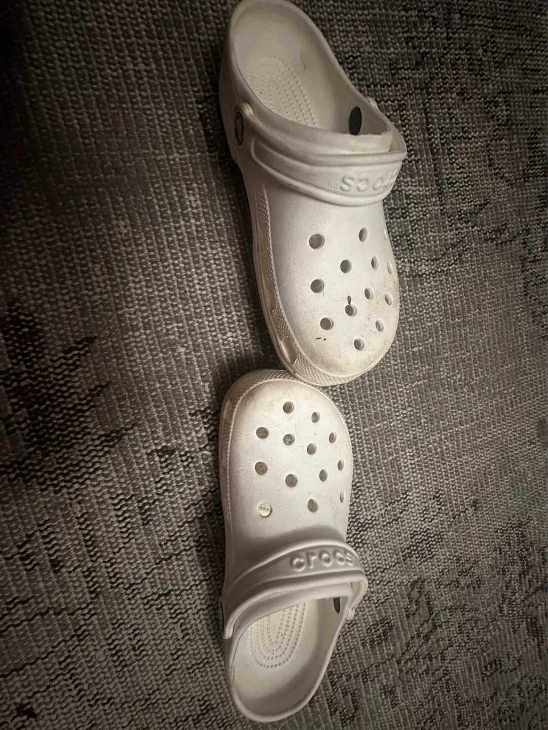 White Crocs Clogs Size 7 - photo 2