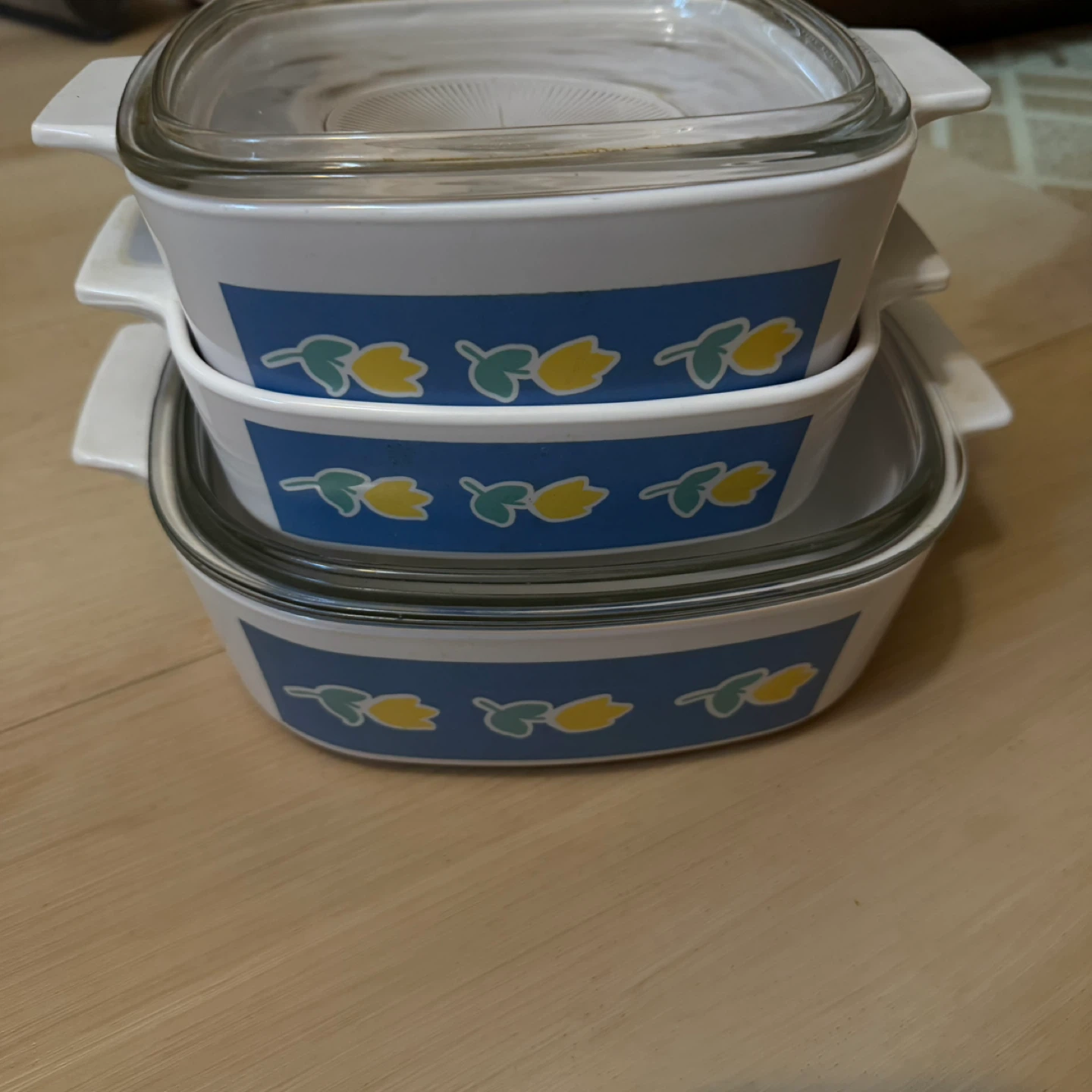 CorningWare "Blue Cornflower" Casserole Dish Set with Lids - photo 3