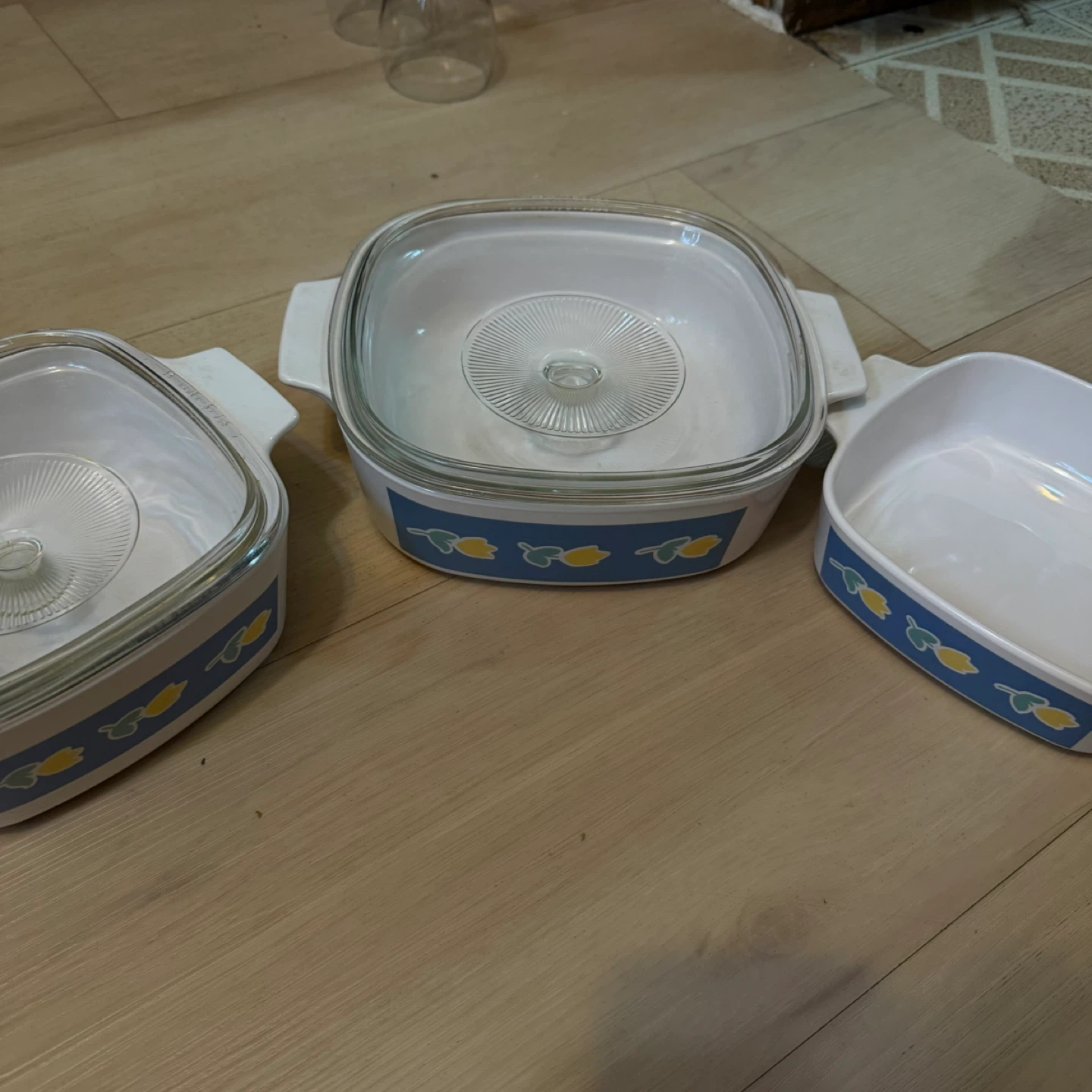 CorningWare "Blue Cornflower" Casserole Dish Set with Lids - photo 2