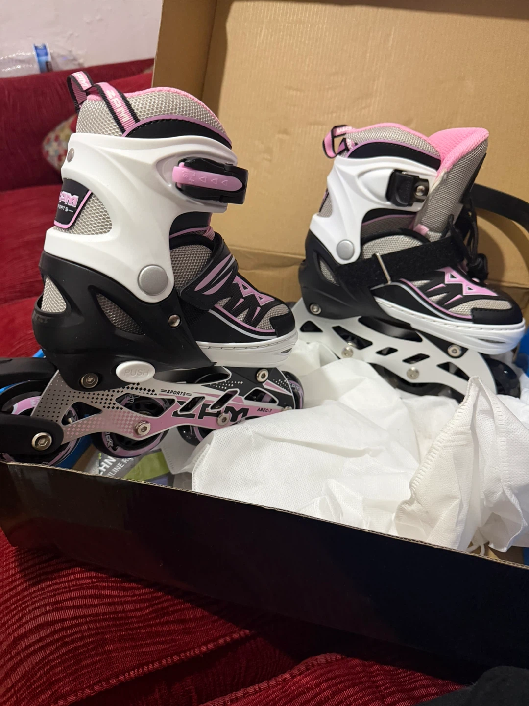 ZPM Sports Pink & Black Rollerblades Size Adjustable - photo 2