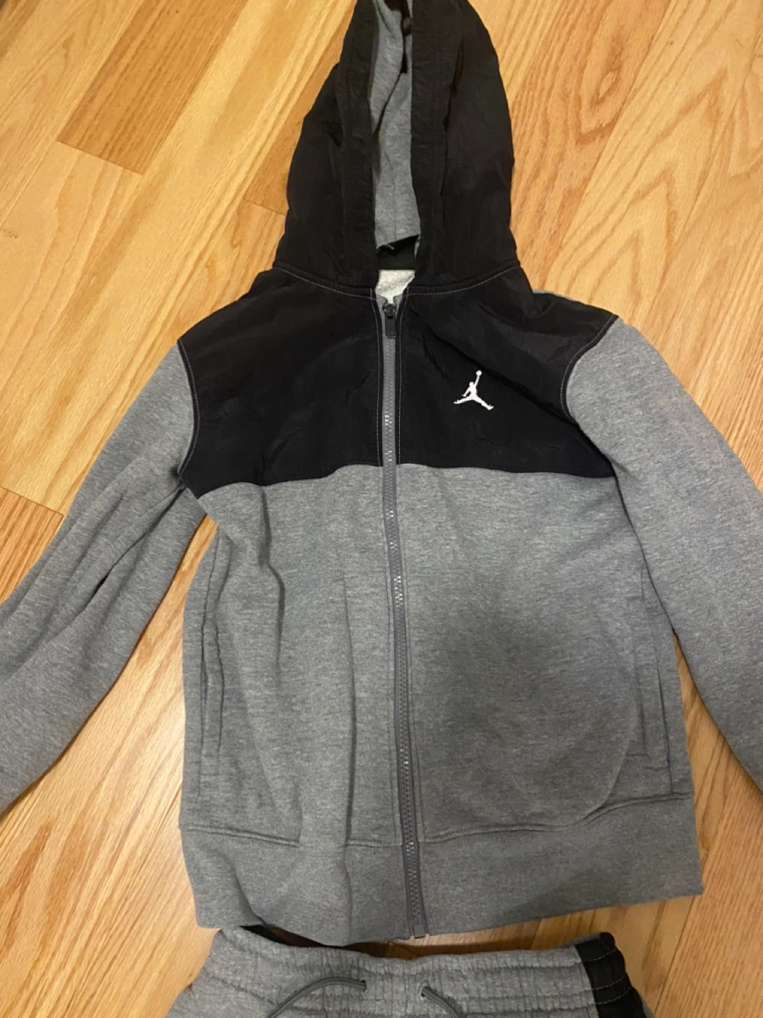 Jordan Youth Tracksuit Set - Grey & Black