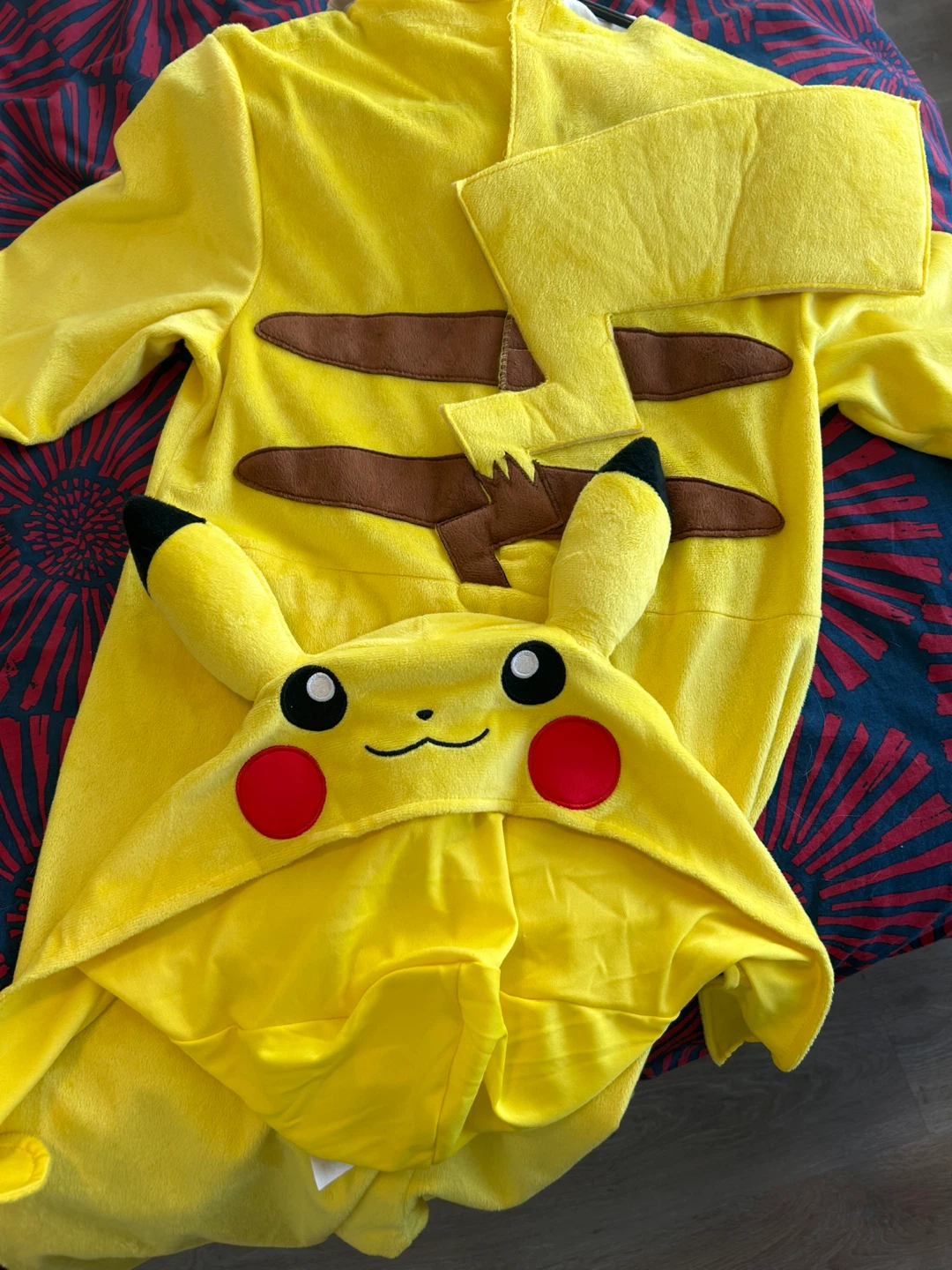 Kids' Pikachu Pokémon One-Piece Costume - Size M (7-8)