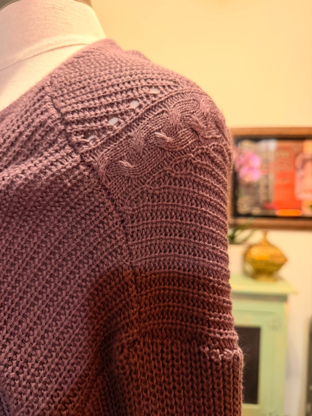 Pink Rose Women's Knit Cardigan Size S - photo 4