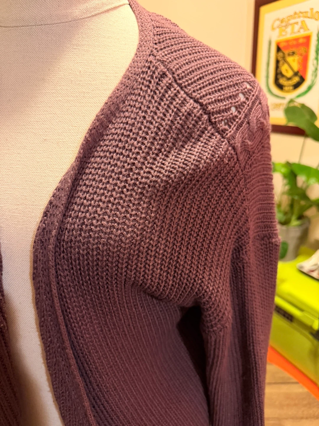 Pink Rose Women's Knit Cardigan Size S - photo 3