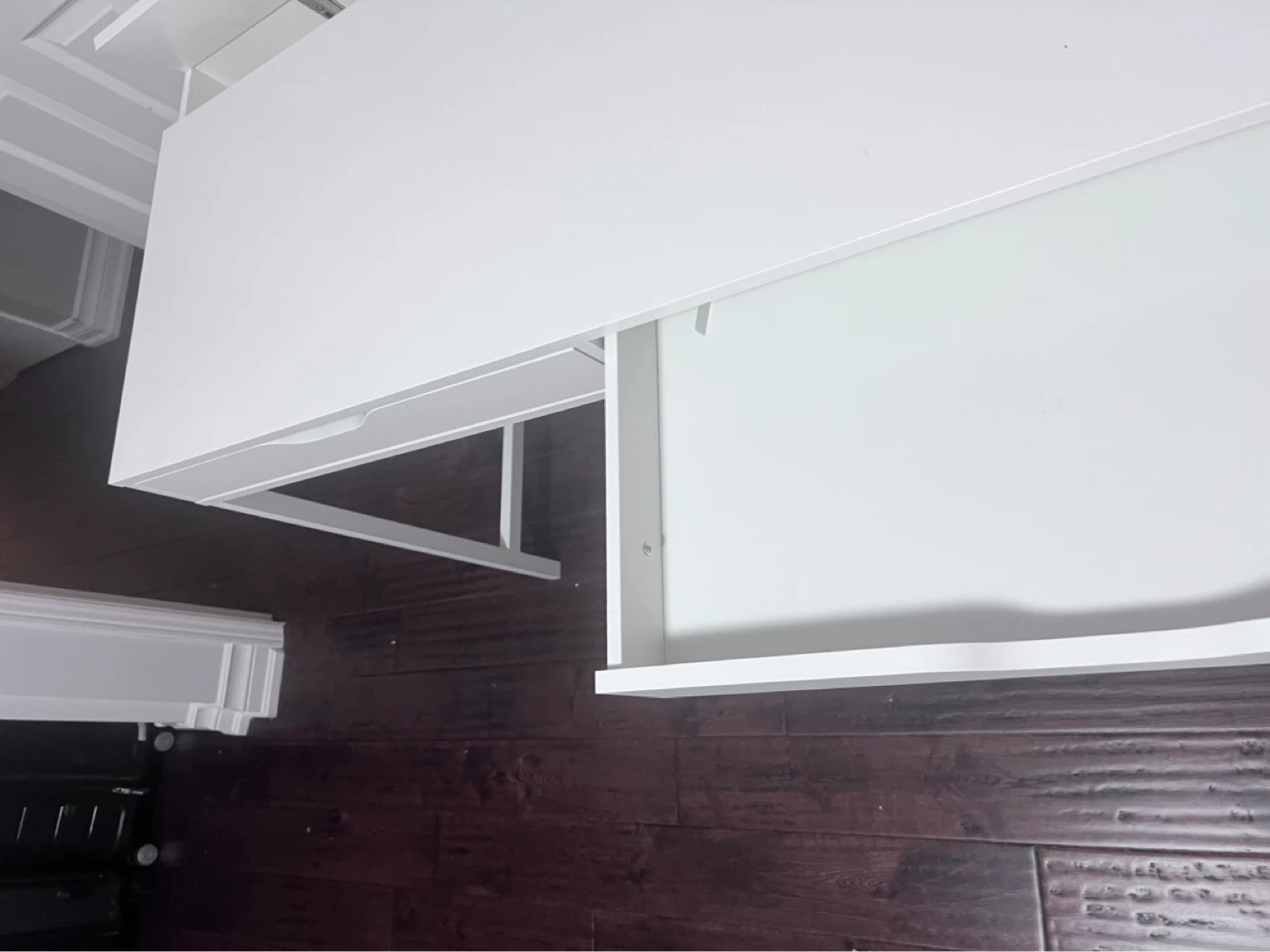IKEA ALEX White Desk with Drawers - photo 3