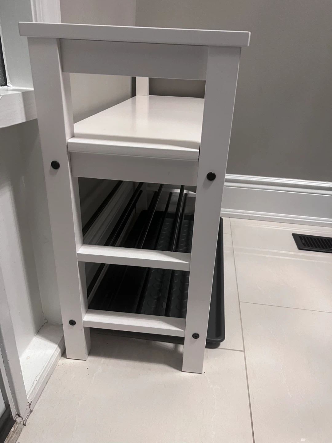IKEA HEMNES Bench with shoe storage, white, - photo 3