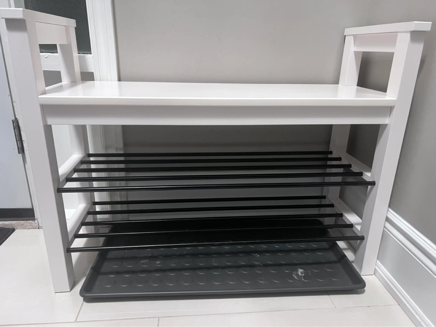 IKEA HEMNES Bench with shoe storage, white,