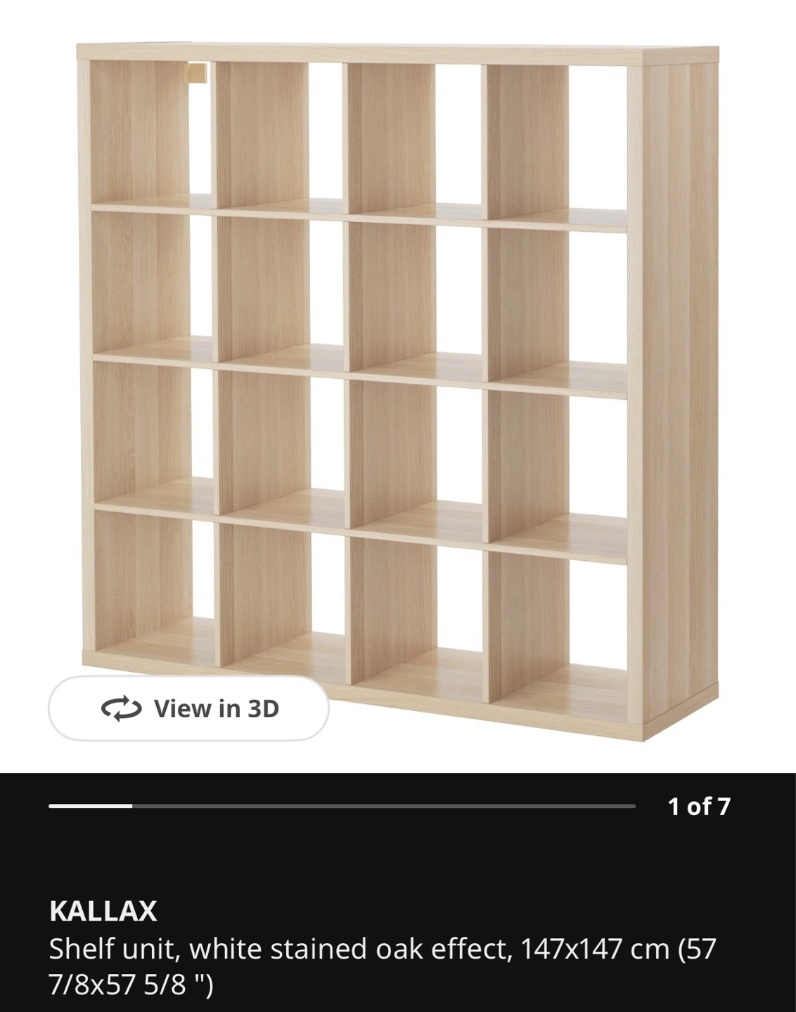 IKEA KALLAX SHELF FOR SALE - photo 3