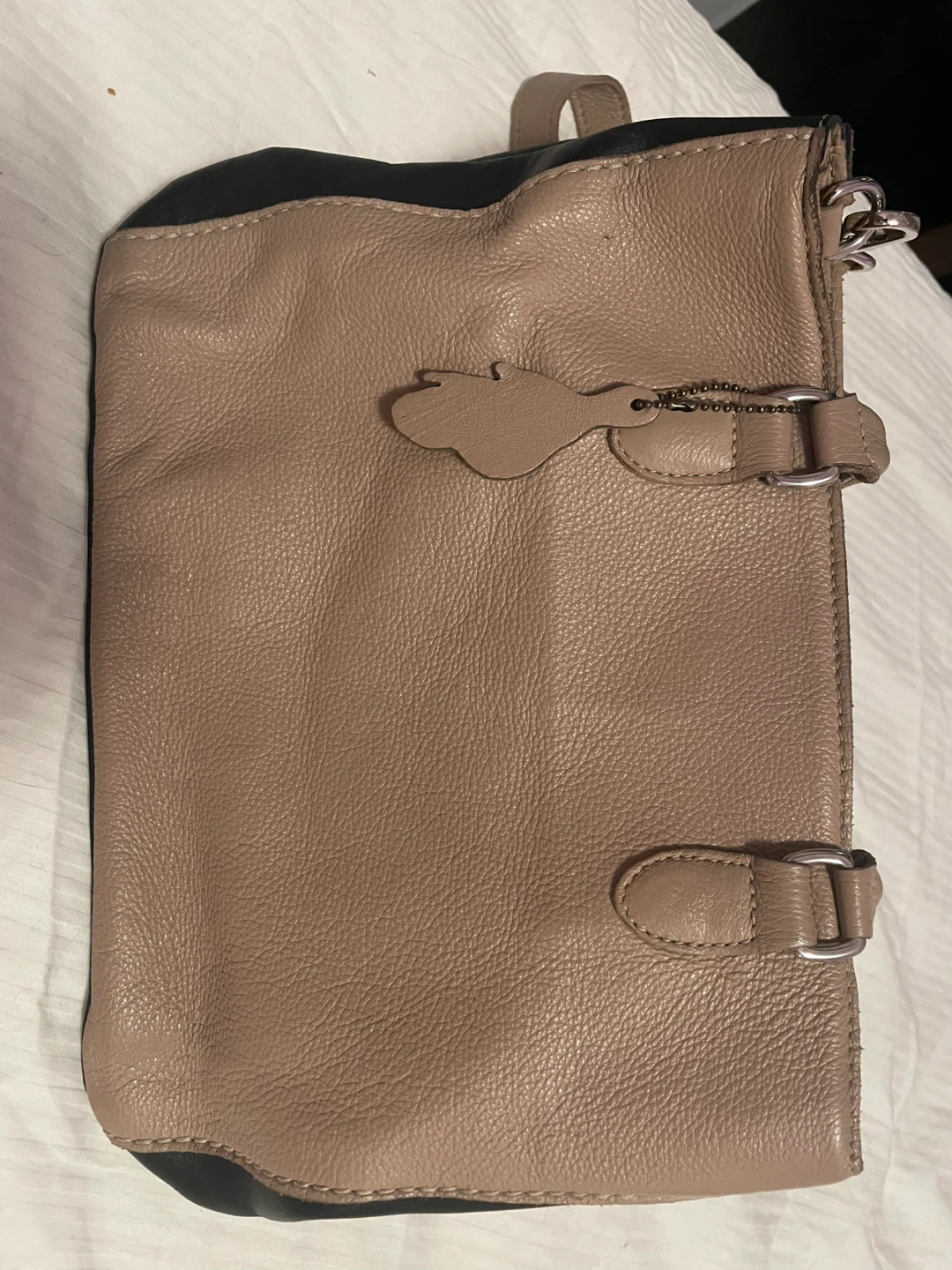 Roots Leather Satchel Bag