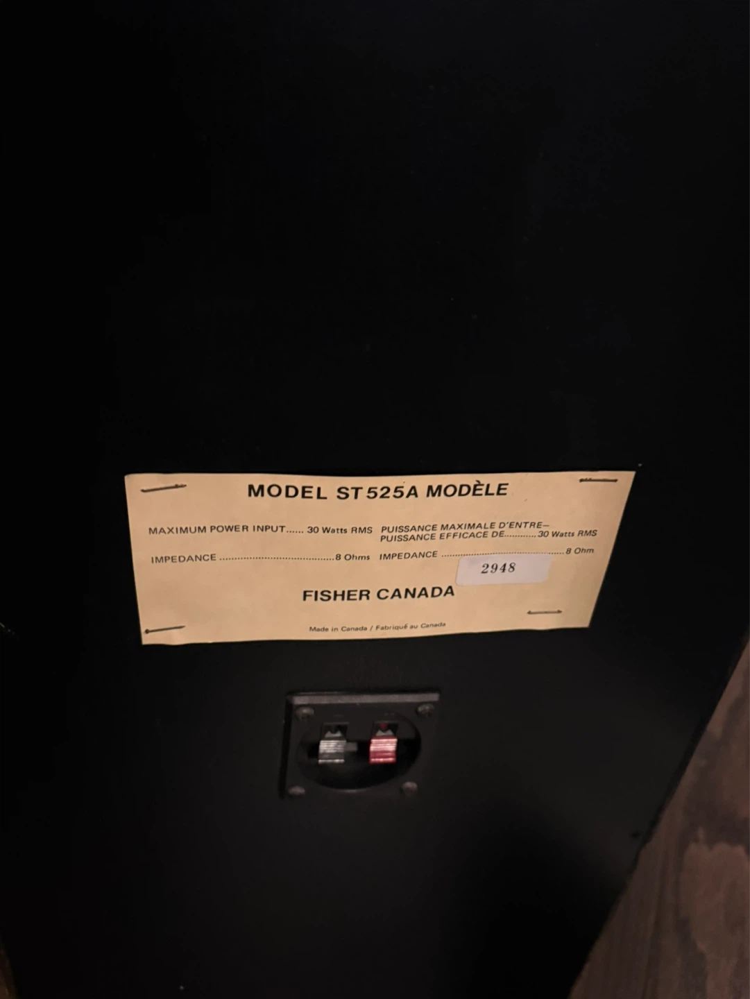 Fisher ST525A Model Speakers - photo 3