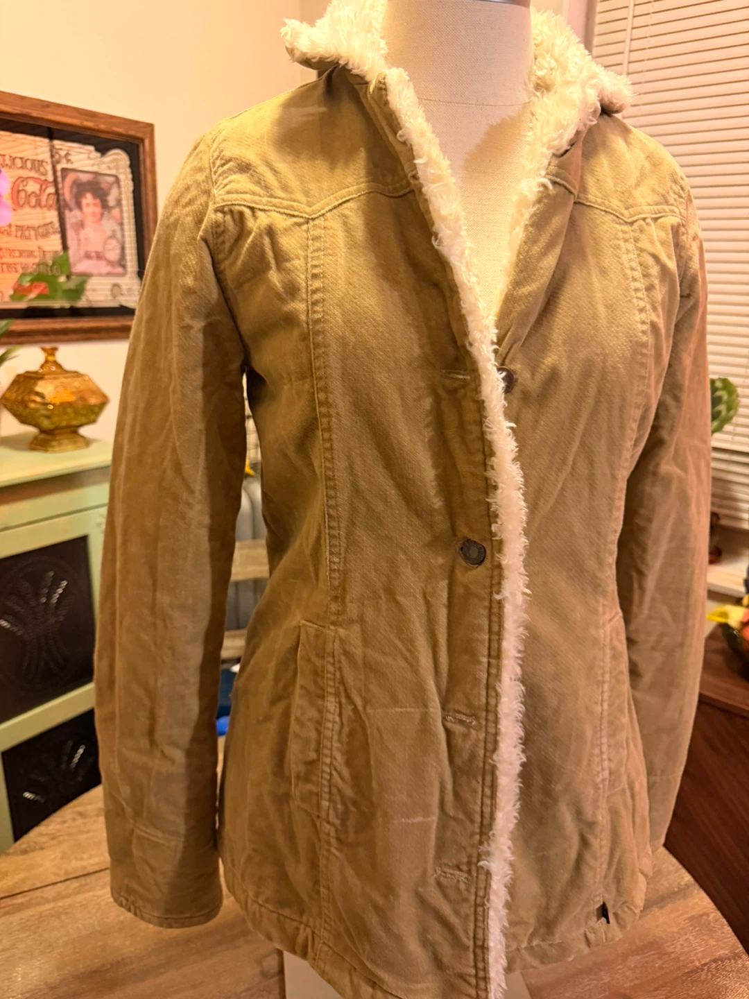 Abercrombie & Fitch Corduroy Sherpa Lined Jacket