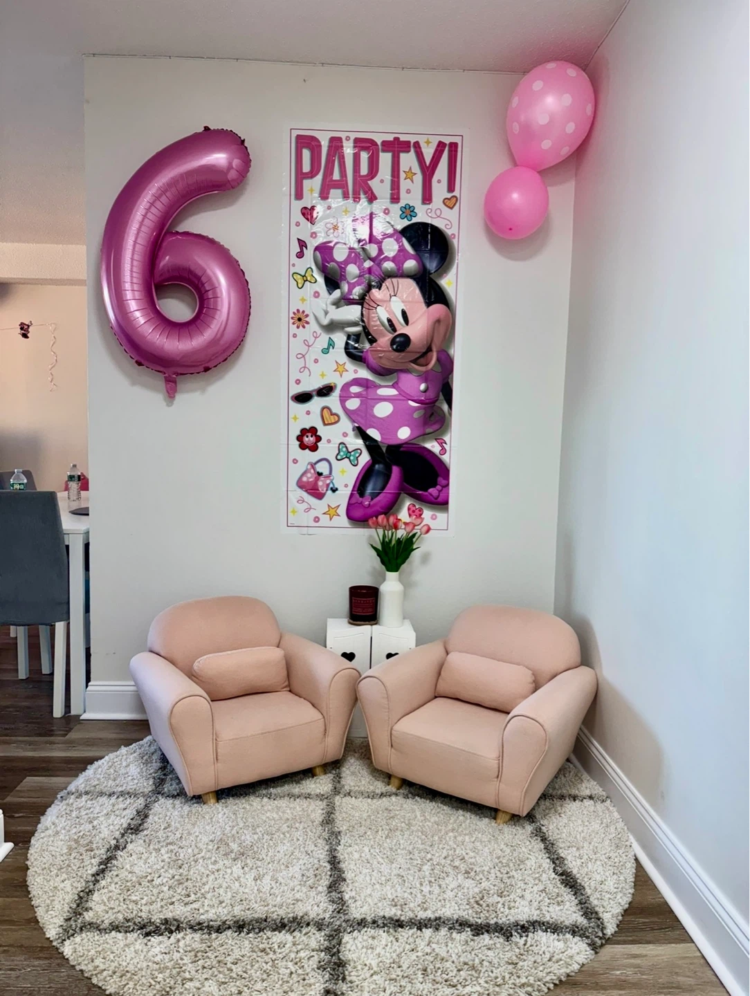 Set of 2 Pink Children's Armchairs - photo 2