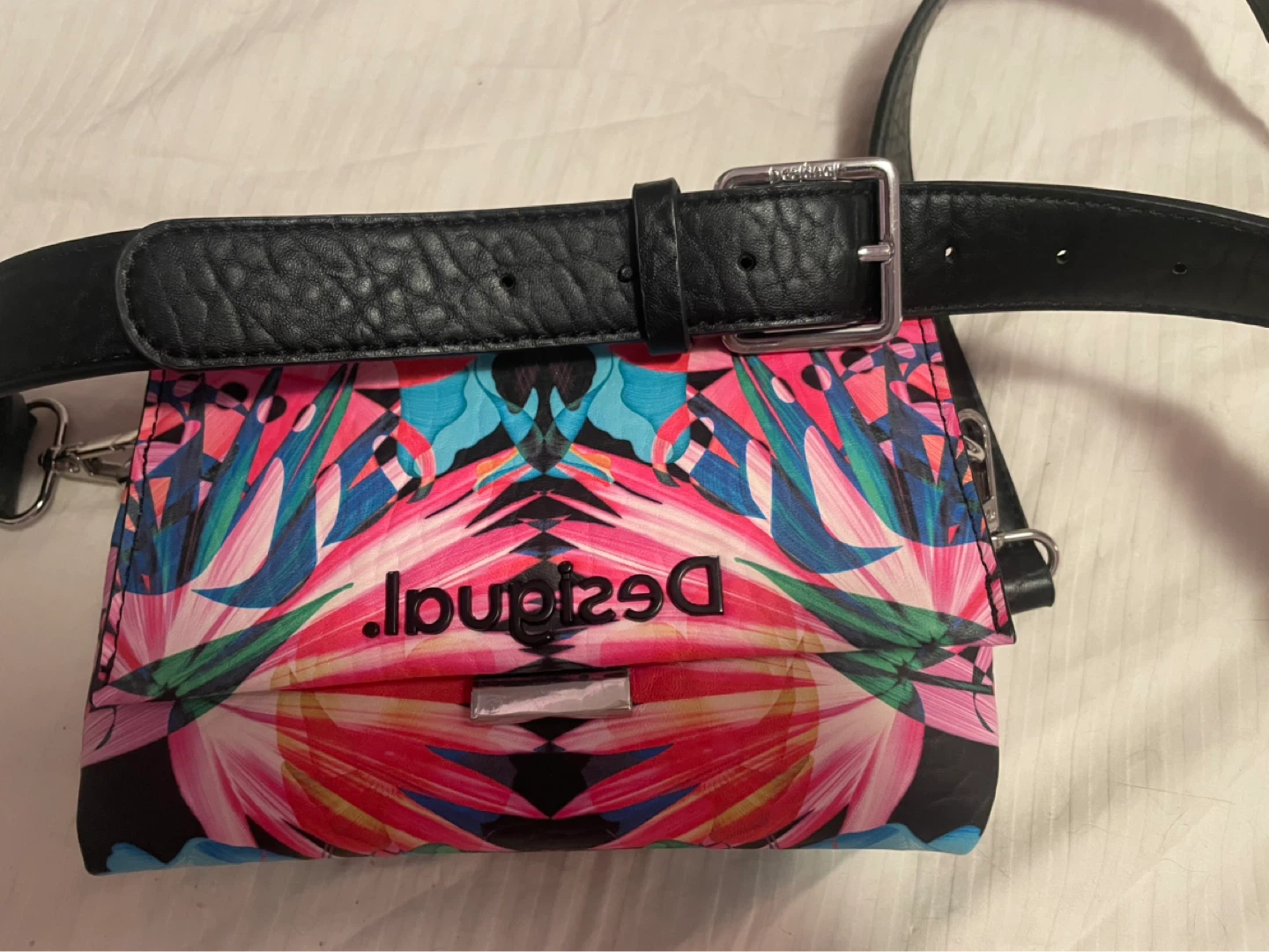 Desigual Colourful Floral Print Crossbody Bag - photo 3
