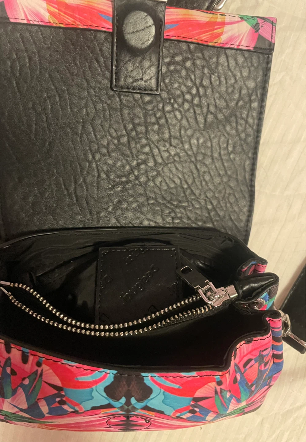 Desigual Colourful Floral Print Crossbody Bag - photo 4