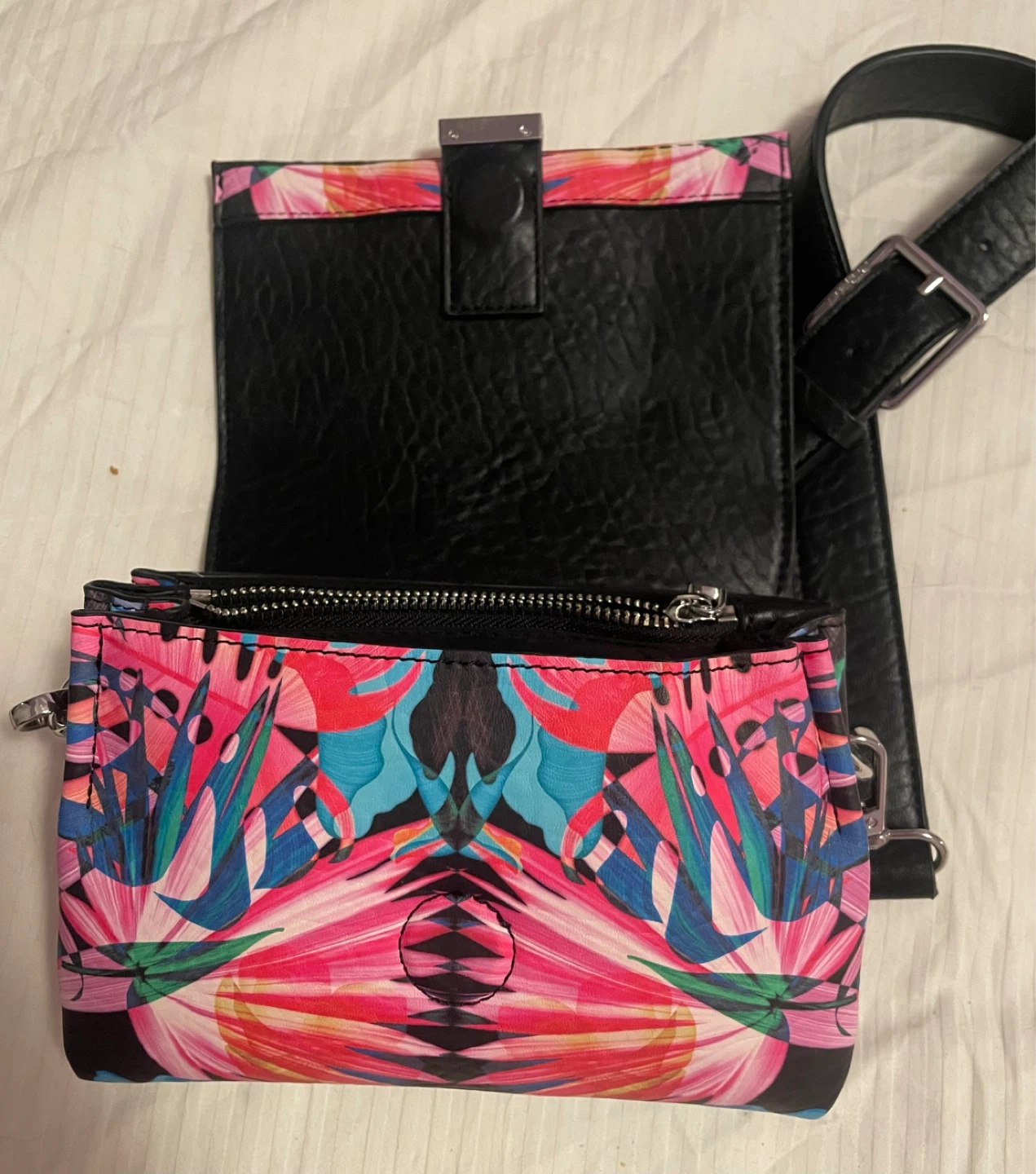 Desigual Colourful Floral Print Crossbody Bag - photo 2