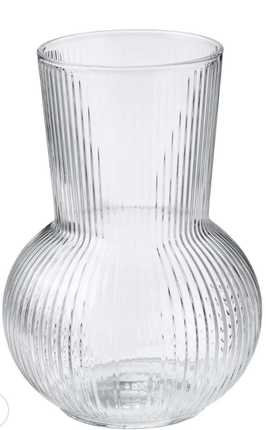 IKEA glass flower vase