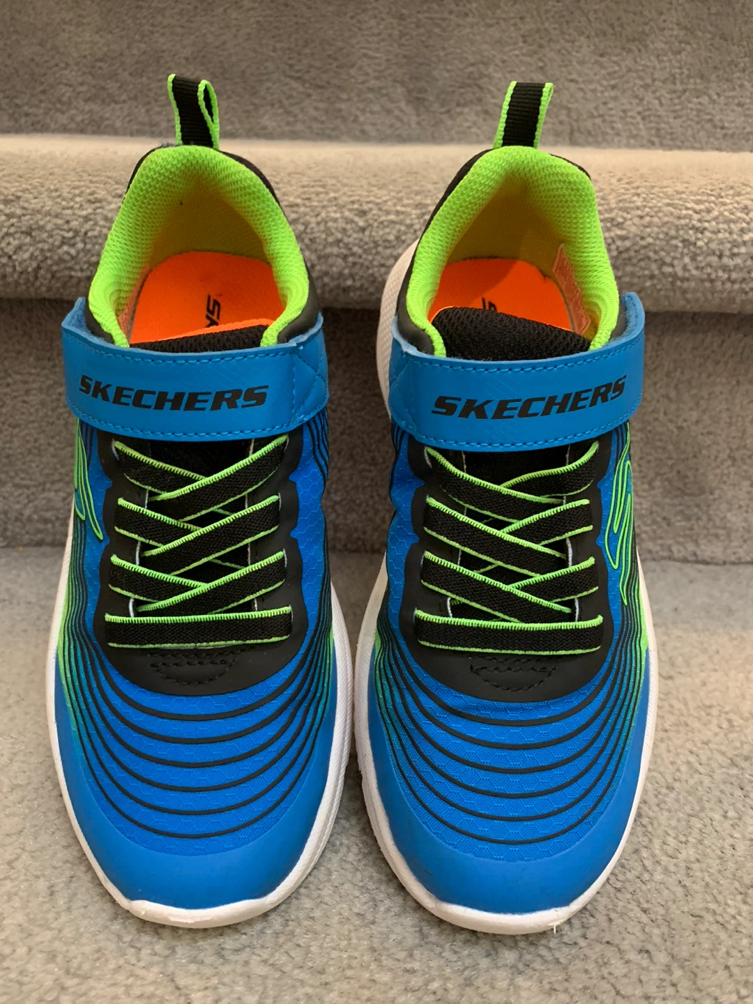 Skechers Kids Blue & Green Running Shoes