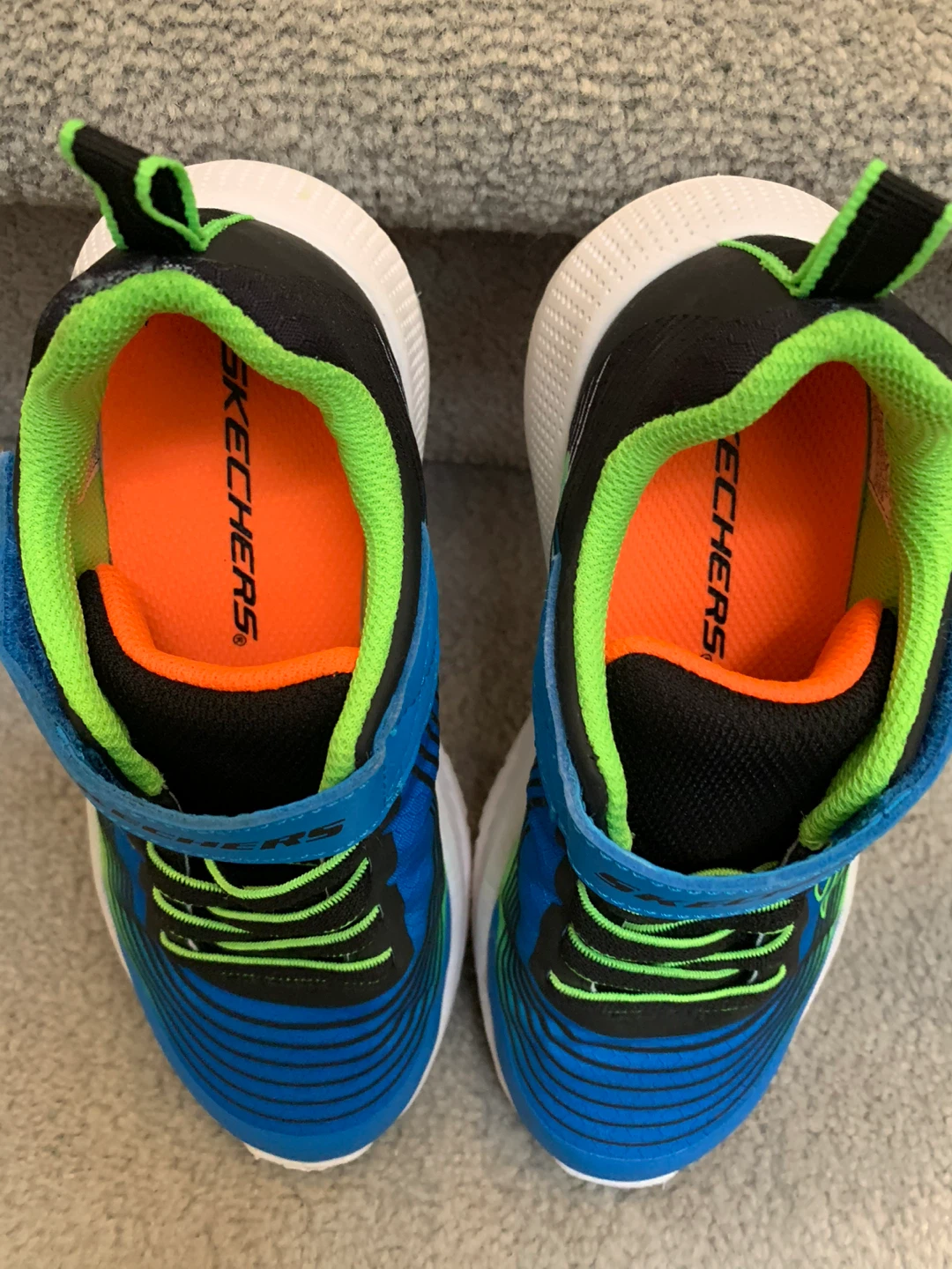 Skechers Kids Blue & Green Running Shoes - photo 2