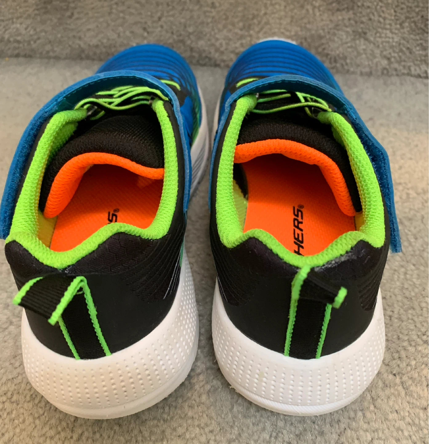 Skechers Kids Blue & Green Running Shoes - photo 3