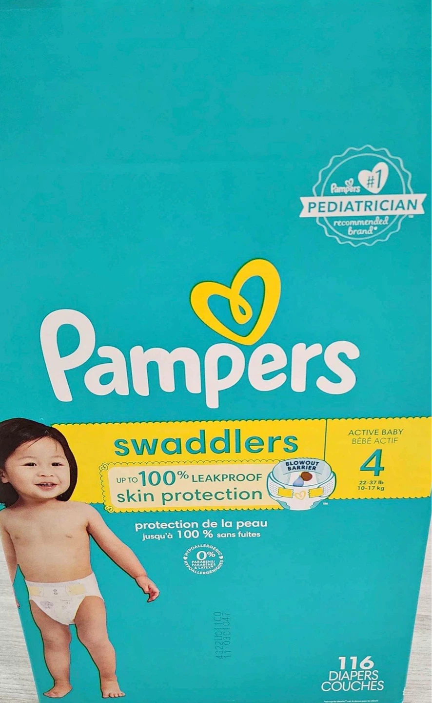 Pampers Swaddlers Diapers Size 4 - 116 Count