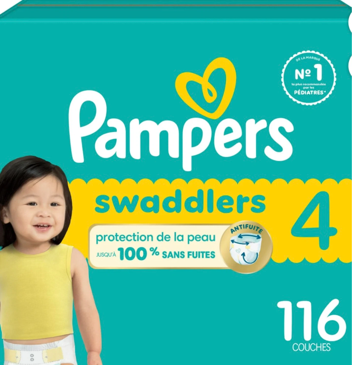 Pampers Swaddlers Diapers Size 4 - 116 Count - photo 2