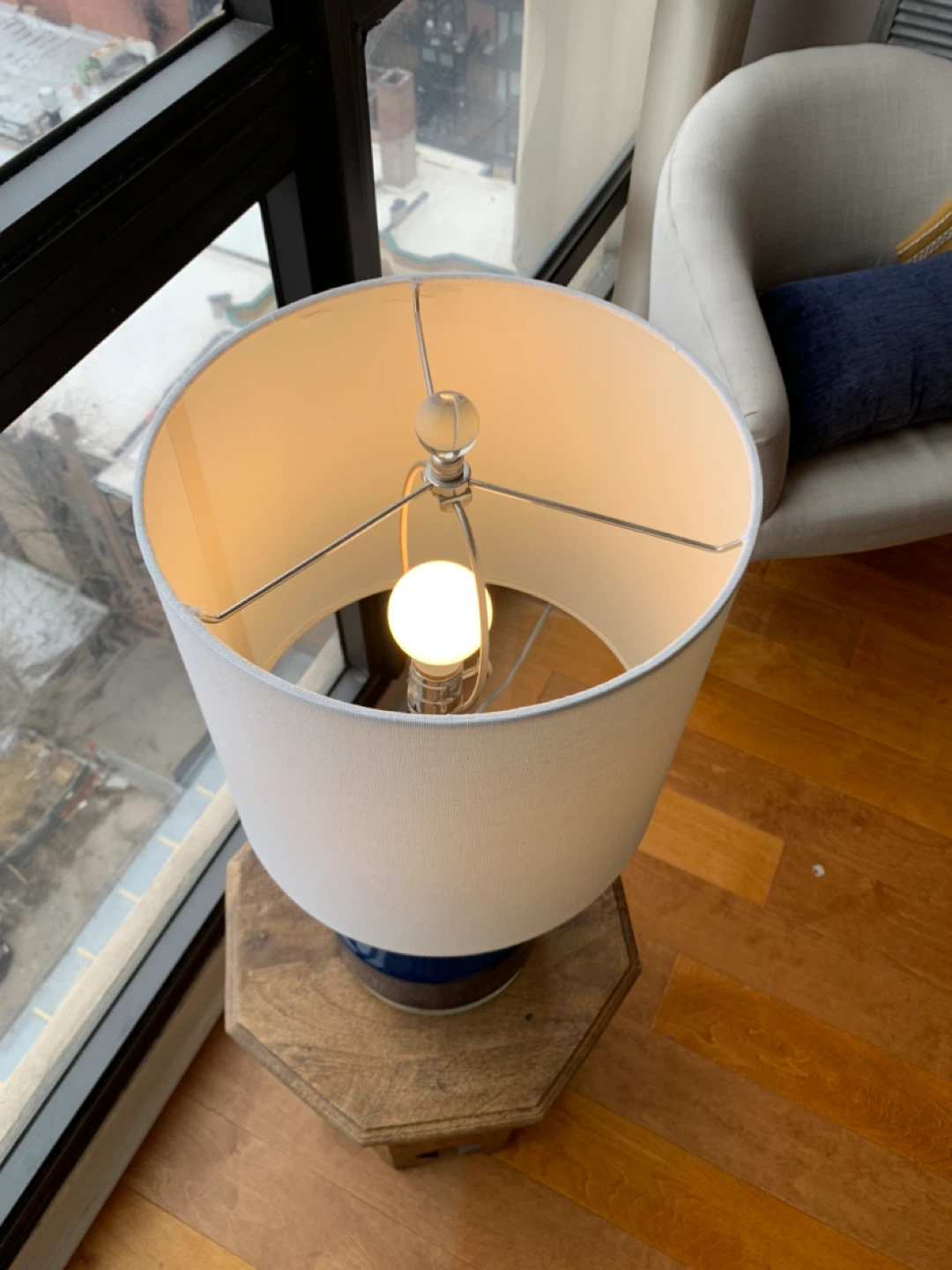 Tommy Hilfiger Glass lamp with shade - photo 4