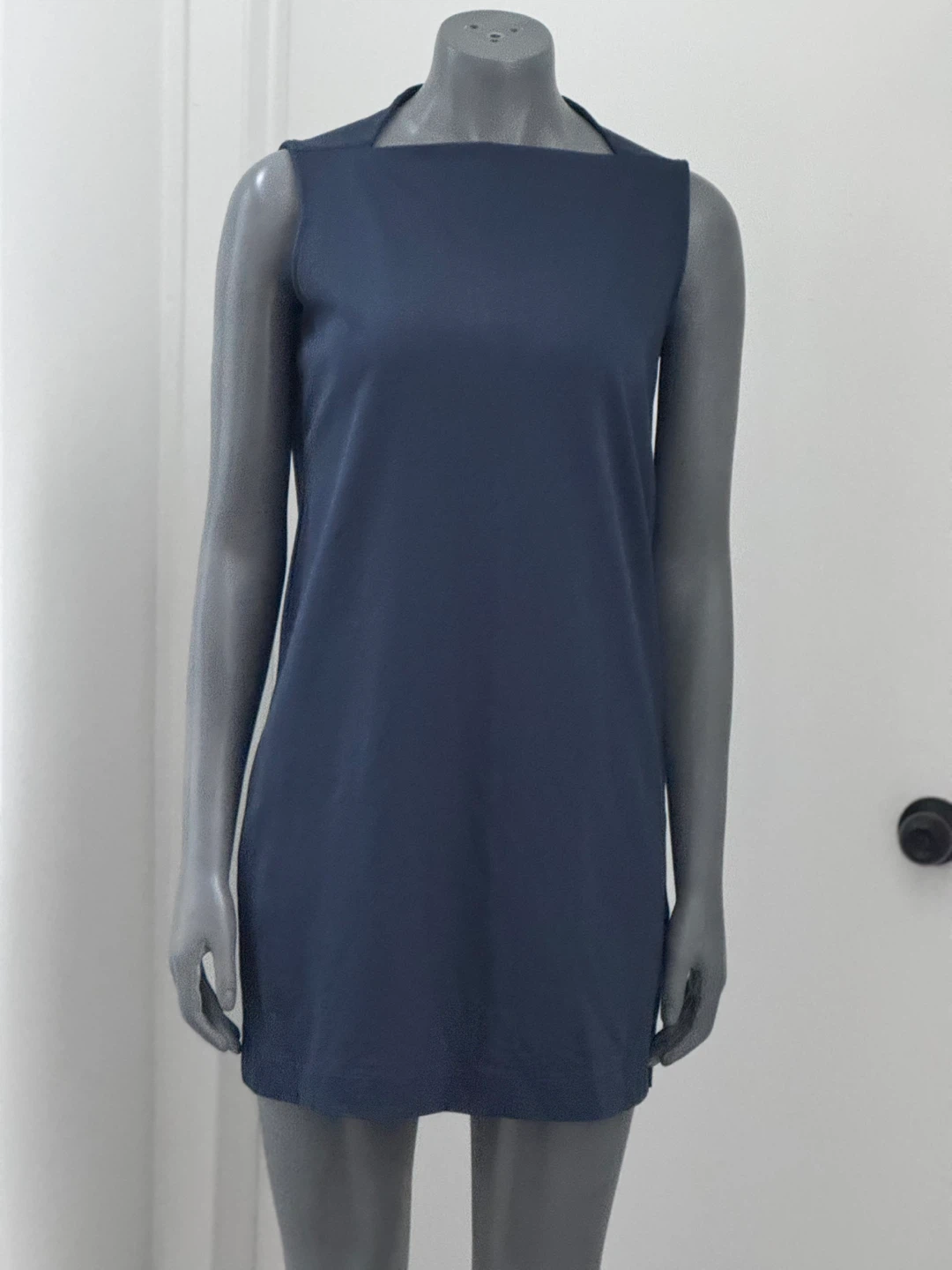 Kate Spade Saturday Sleeveless Square Neck Dress - Navy - Size S