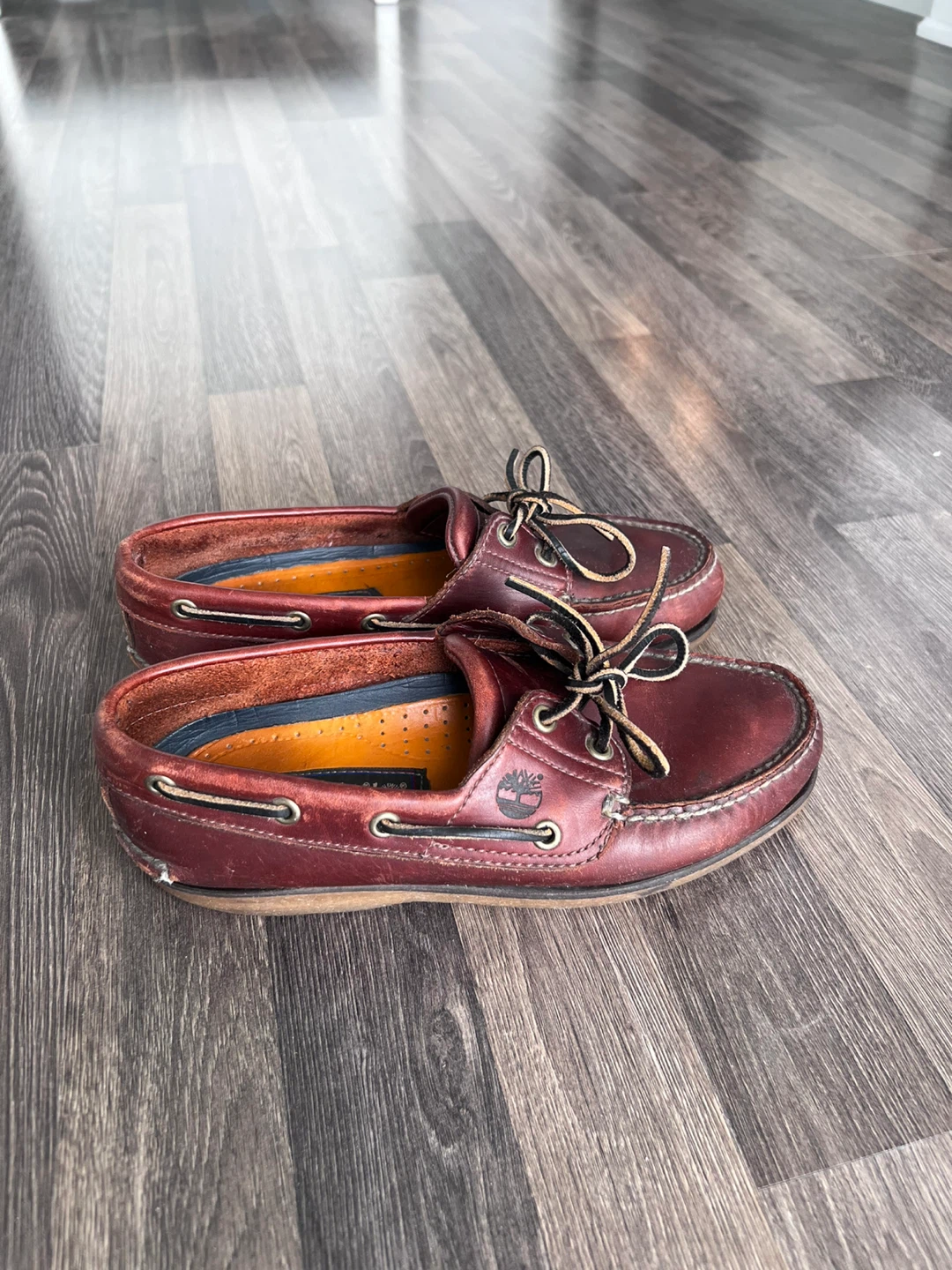 Timberland Men's Classic Boat Shoes - Burgundy Leather
