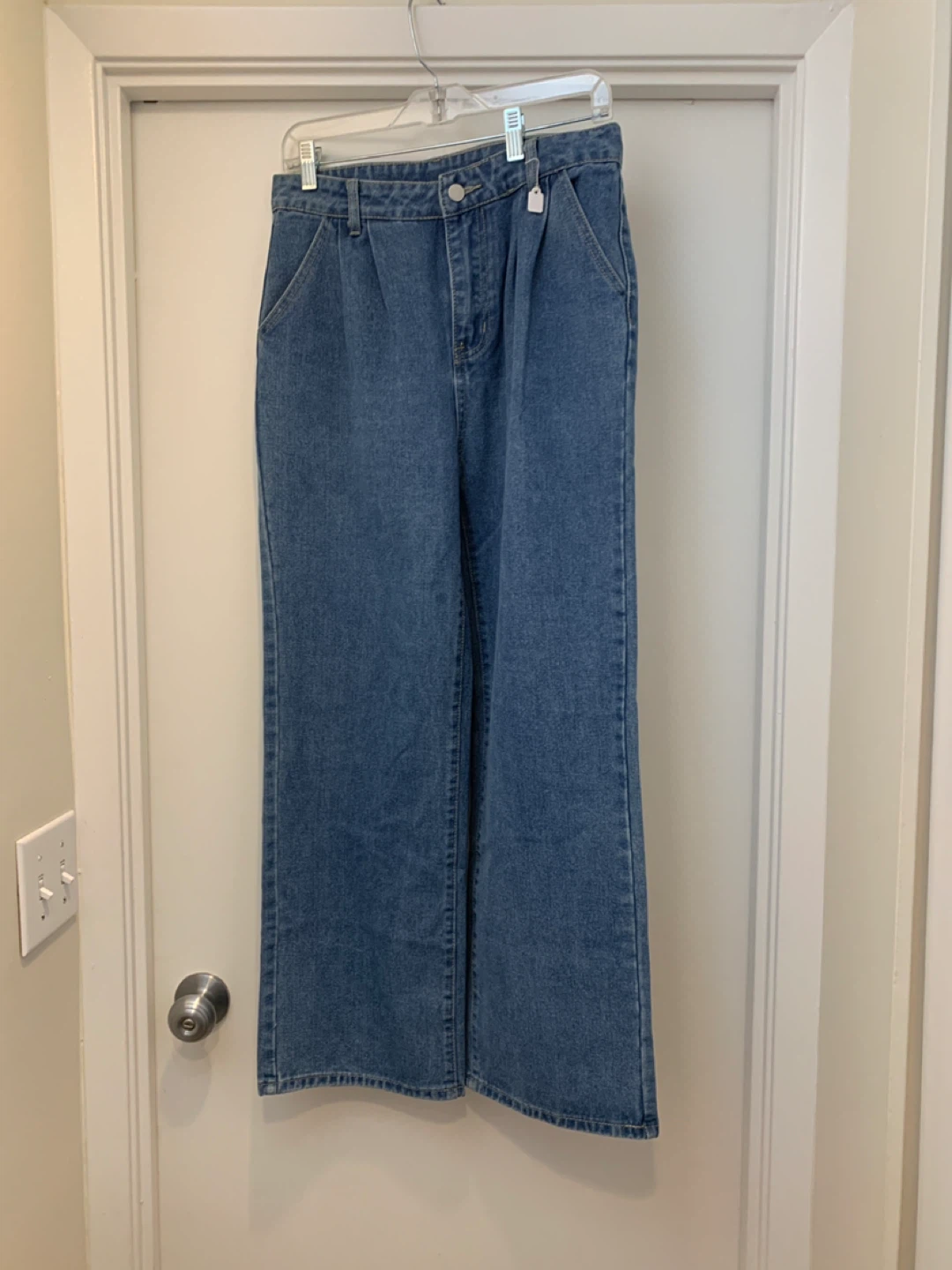 Denim Wide Leg Pants