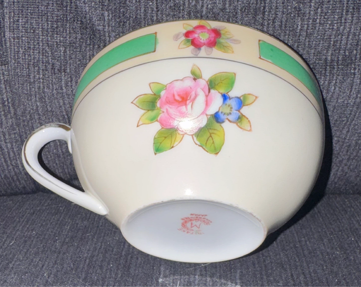 Hand Painted Noritake Floral Teacup - photo 2