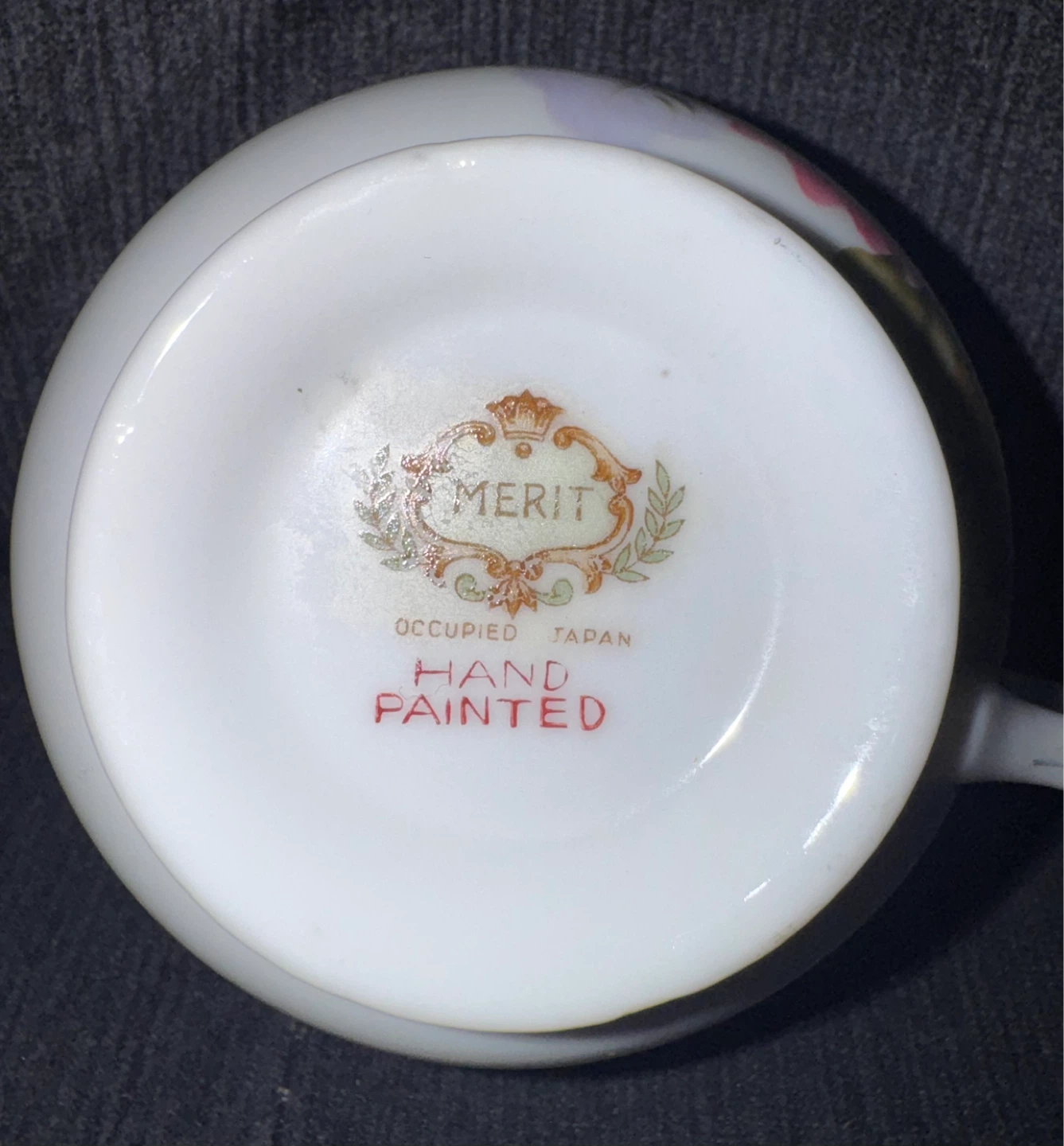 Merit Occupied Japan Hand Painted Tea Cup - photo 3