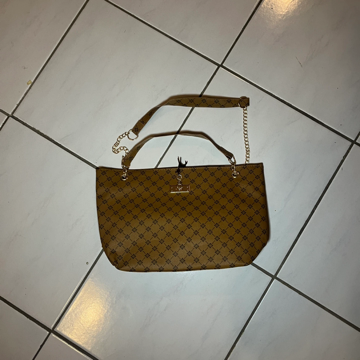 Brown Monogram Shoulder Bag