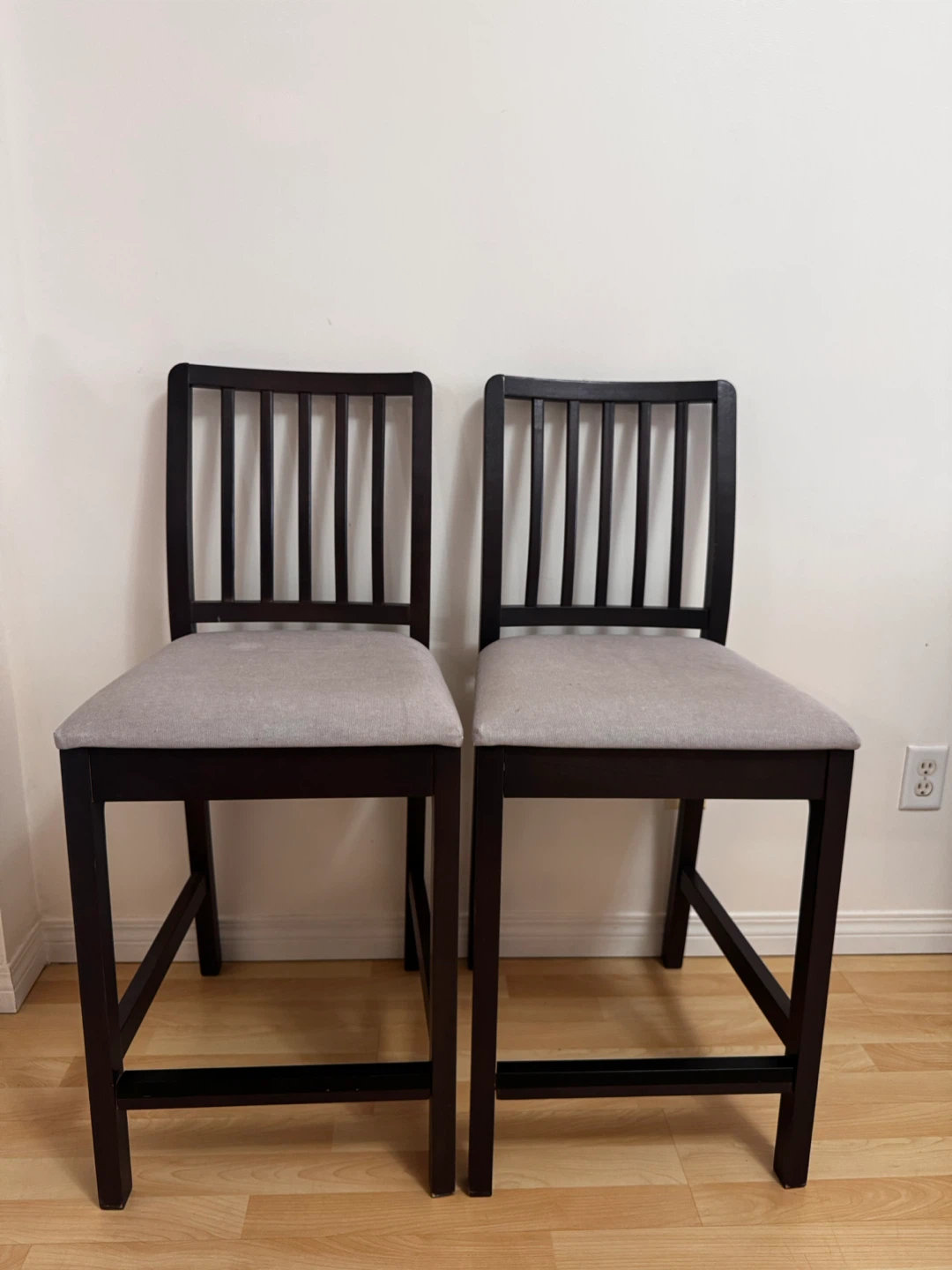IKEA EKEDALEN Bar Stools with Backrest x 4