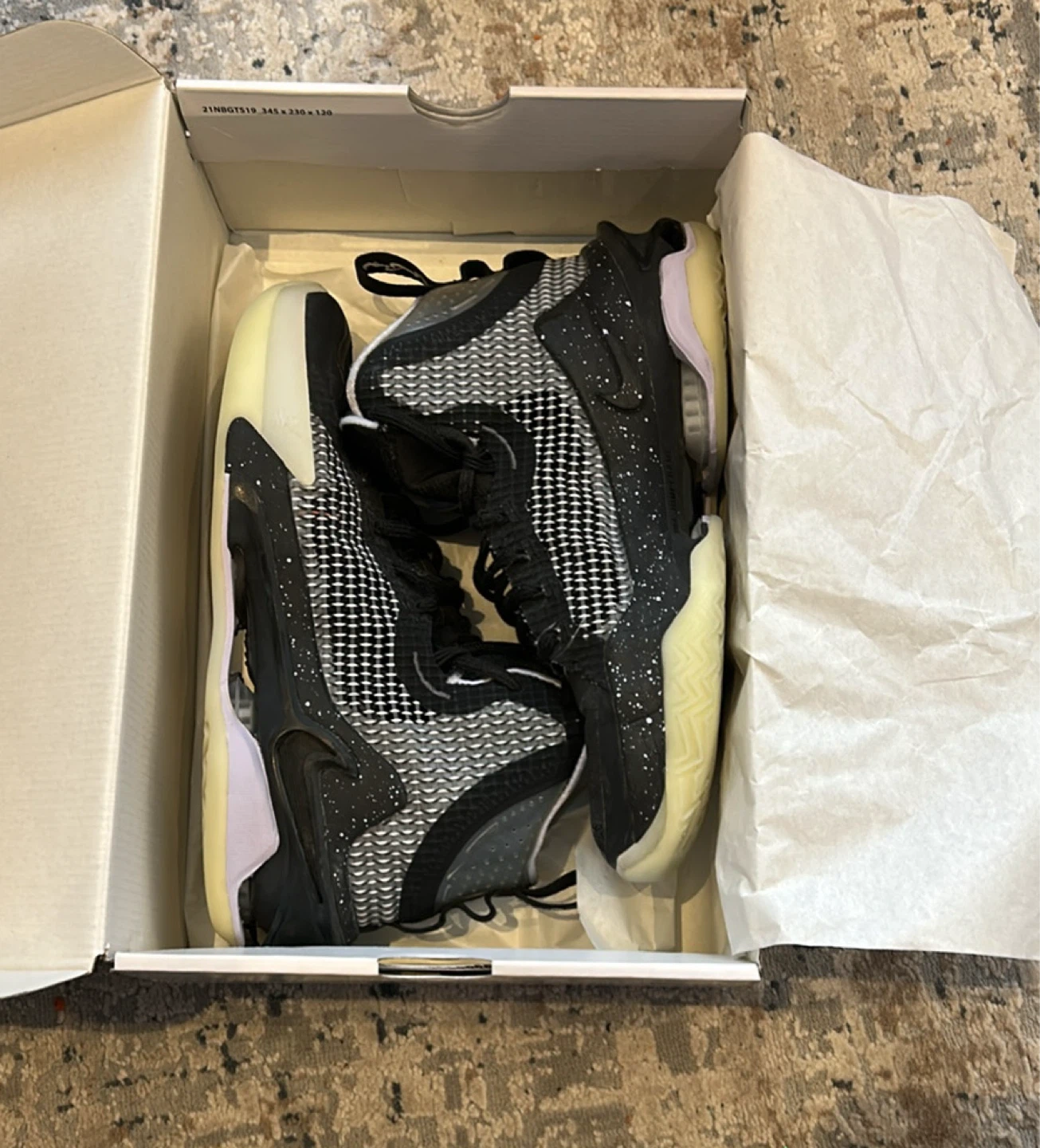 Nike Air Zoom GT Jump “Black / Ghost / Vapour Green” — Size 8