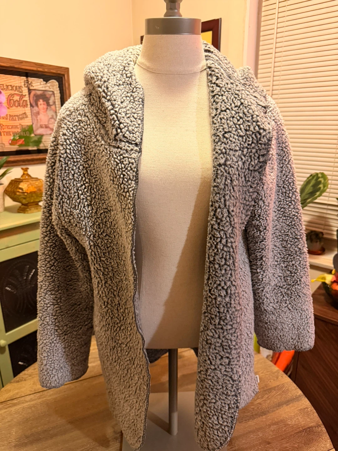PINK Victoria's Secret Sherpa Fleece Hoodie Jacket XS