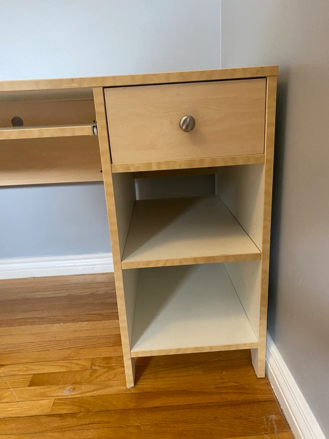 Office Desk with Drawer and Shelves - photo 3