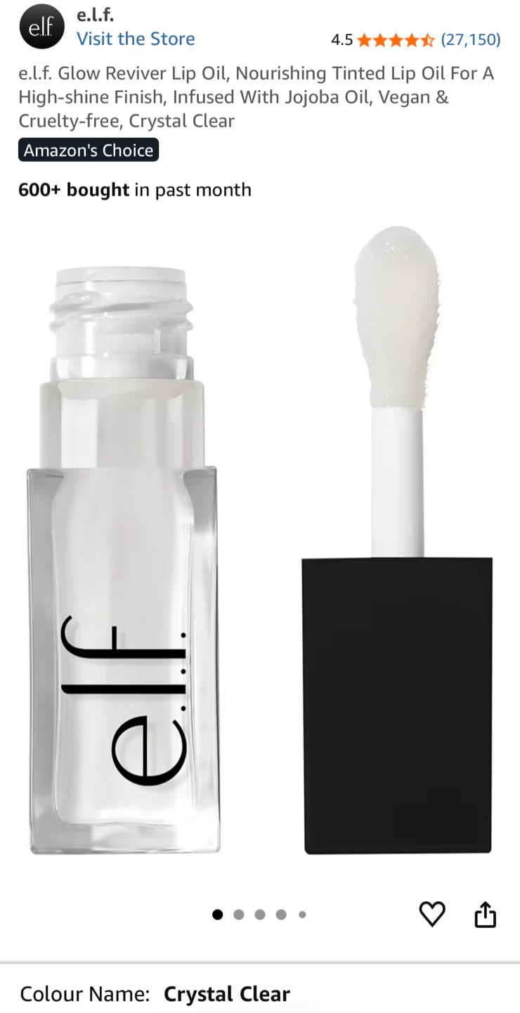 NEW e.l.f Glow Reviver Lip Oil – Unopened