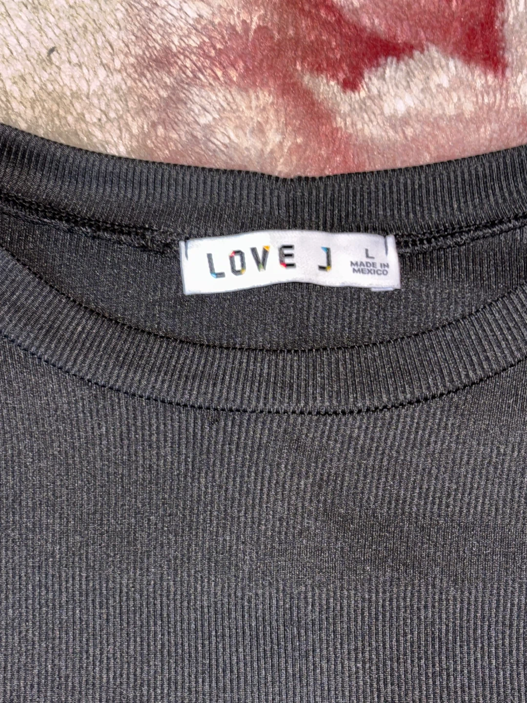 LOVE J Black Ribbed Crop Top - photo 3