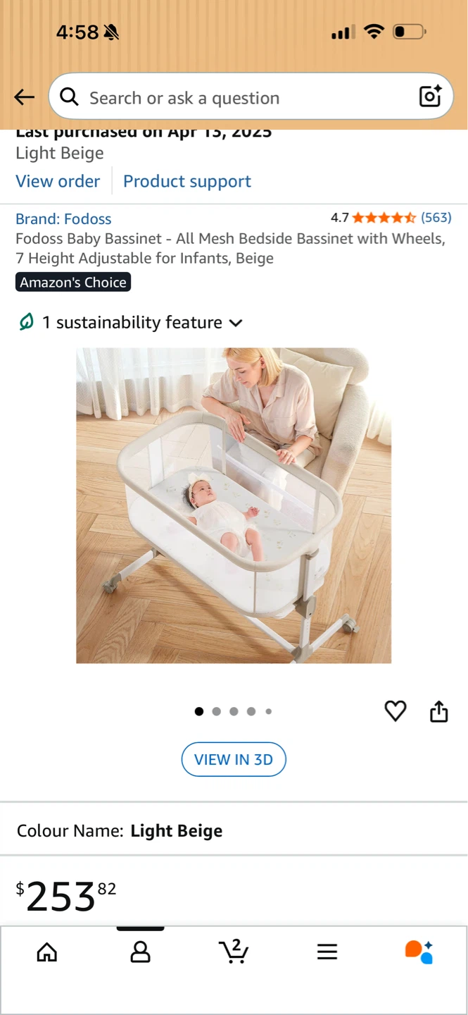 Fodoss Baby Bassinet - photo 3