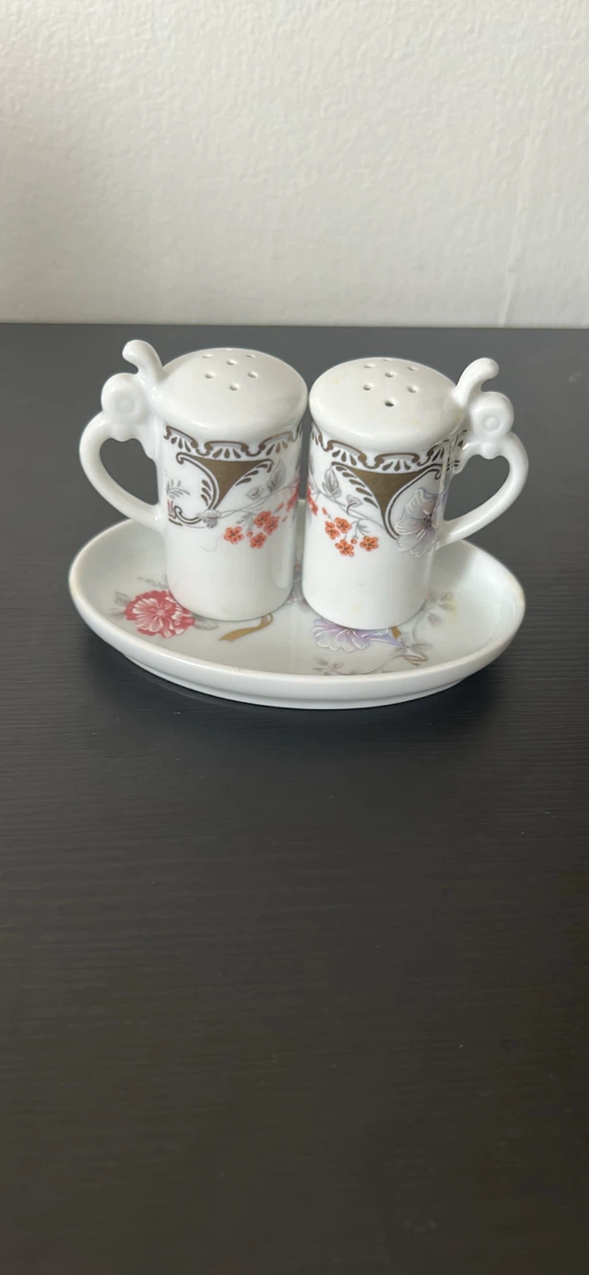 Fine Porcelain Salt and Pepper Shakers with Tray - Germany - photo 5