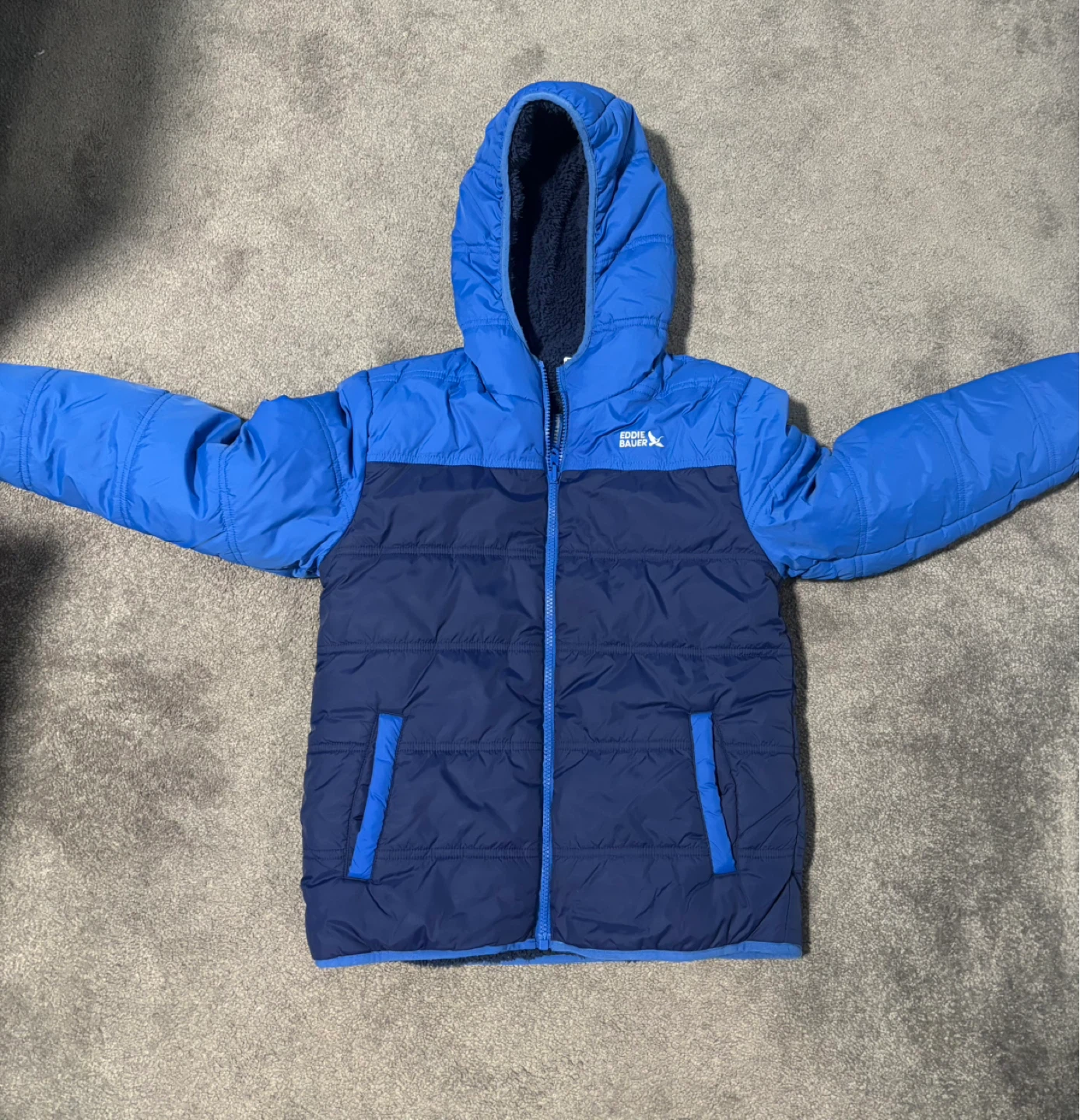Eddie Bauer Puffer Jacket - Blue
